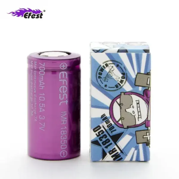 Batería Efest IMR 18350 700mah 10.5A