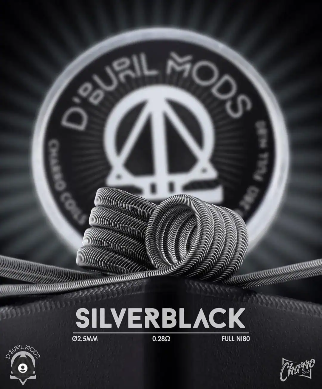 D’Buril & Charro Coils Silverblack