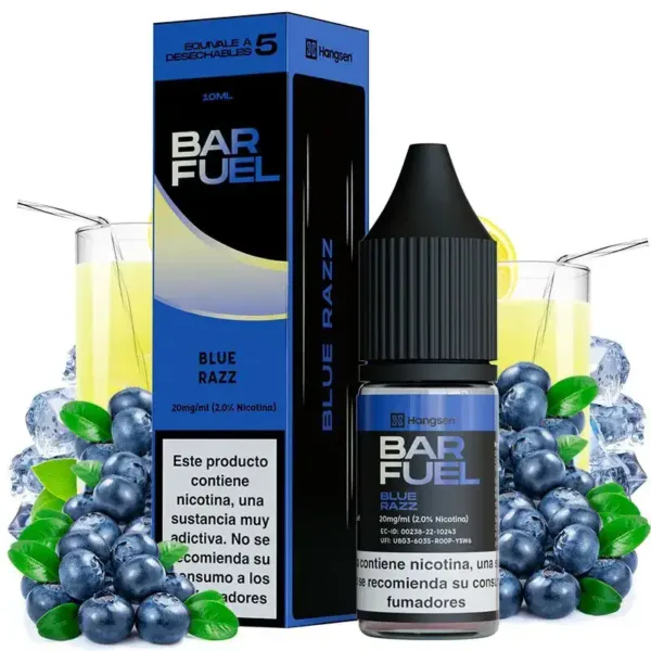 Sales de Nicotina Hangsen Bar Fuel Blue Razz 10ml 20mg