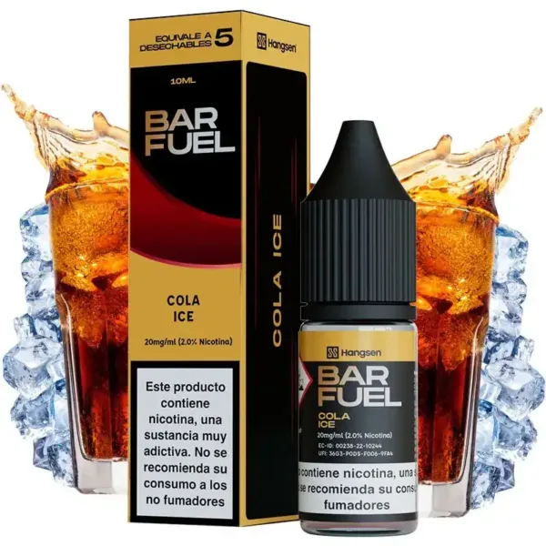 Sales de Nicotina Hangsen Bar Fuel Cola Ice 10ml 20mg