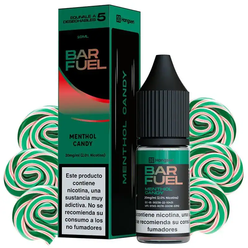 Sales de Nicotina Hangsen Bar Fuel Menthol Candy 10ml 20mg