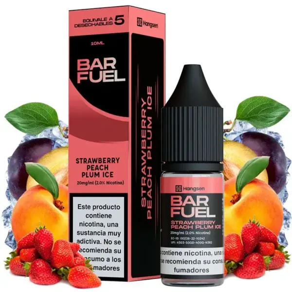 Hangsen Salts Bar Fuel Strawberry Peach Plum Ice 10ml 20mg