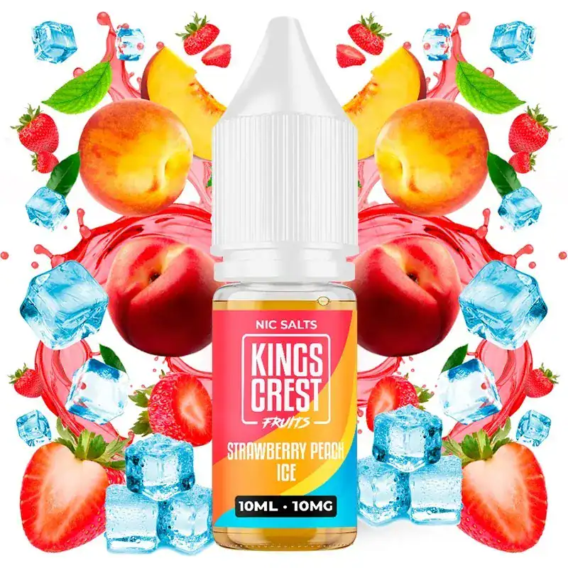 Kings Crest Salts Strawberry Peach Ice 10ml