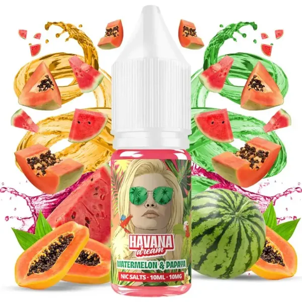 Sales de Nicotina Havana Dream Salts Watermelon Papaya 10ml