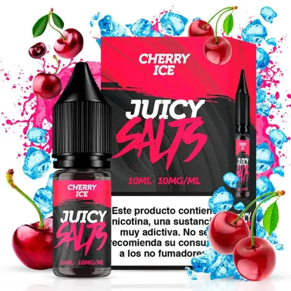 Sales de Nicotina Juicy Salts Cherry Ice 10ml