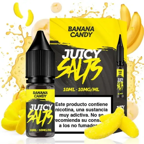 Sales de Nicotina Juicy Salts Banana Candy 10ml