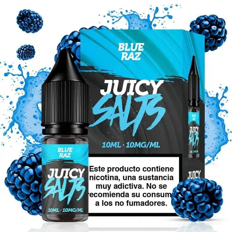 Sales de Nicotina Juicy Salts Blue Raz 10ml