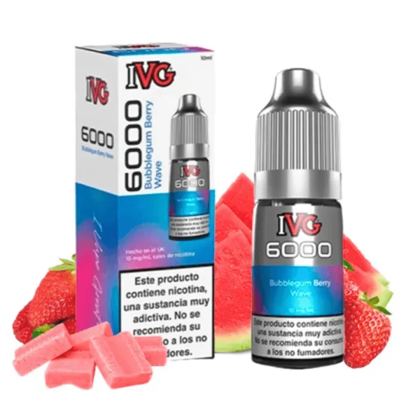 IVG 6000 Salts Bubblegum Berry Wave