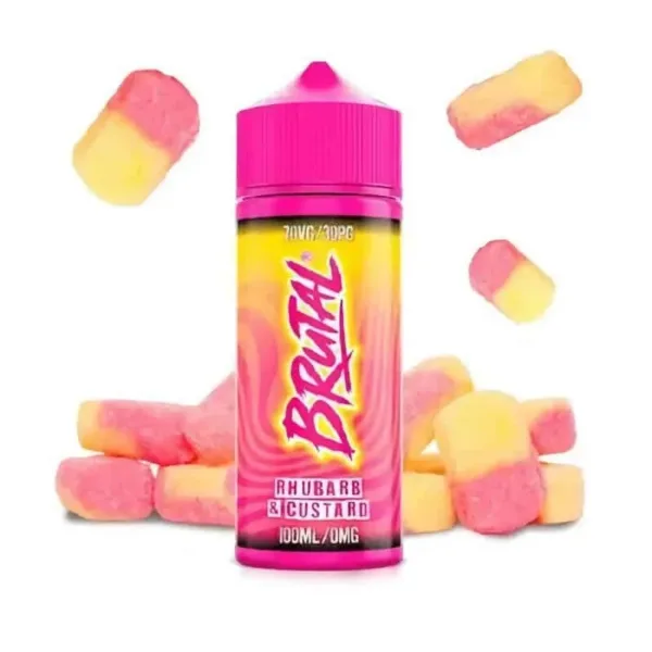 Just Juice Brutal Rhubarb & Custard 100ml