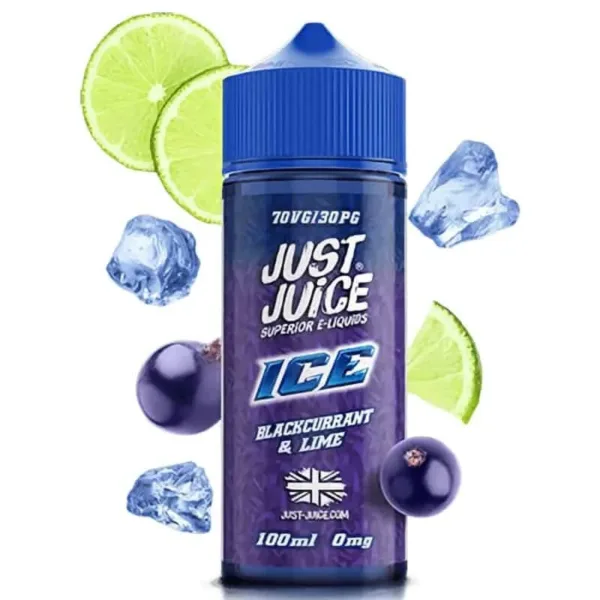 Just Juice Blackcurrant & Lime Ice 100ml