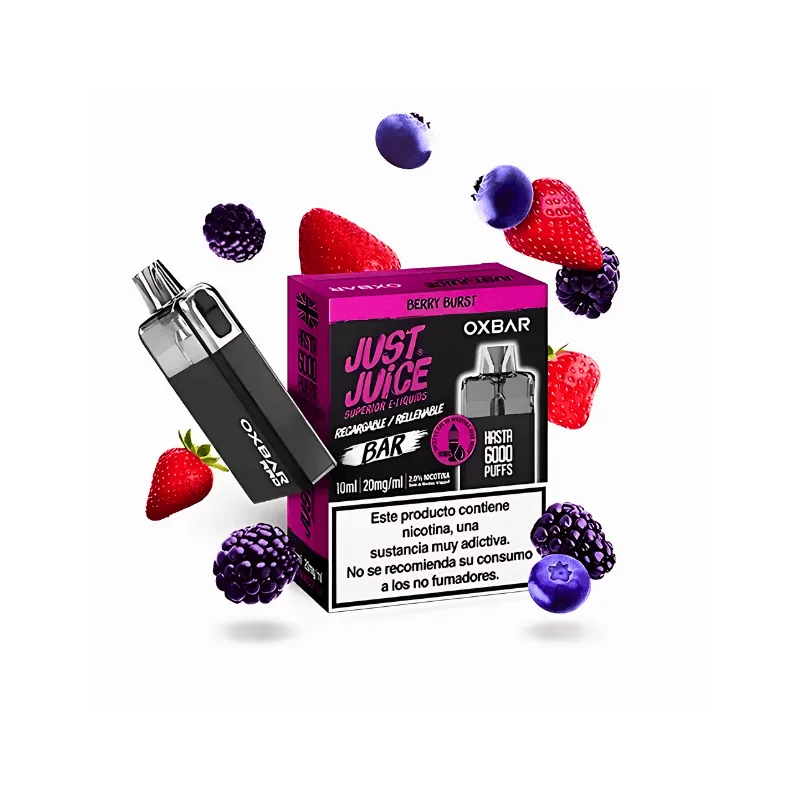 Just Juice & Oxbar Rellenable Berry Burst 20mg