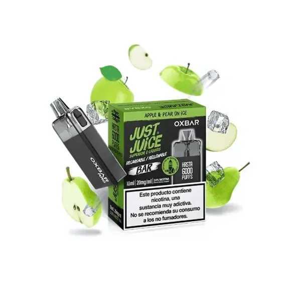 Just Juice & Oxbar Rellenable Apple & Pear On Ice 20mg