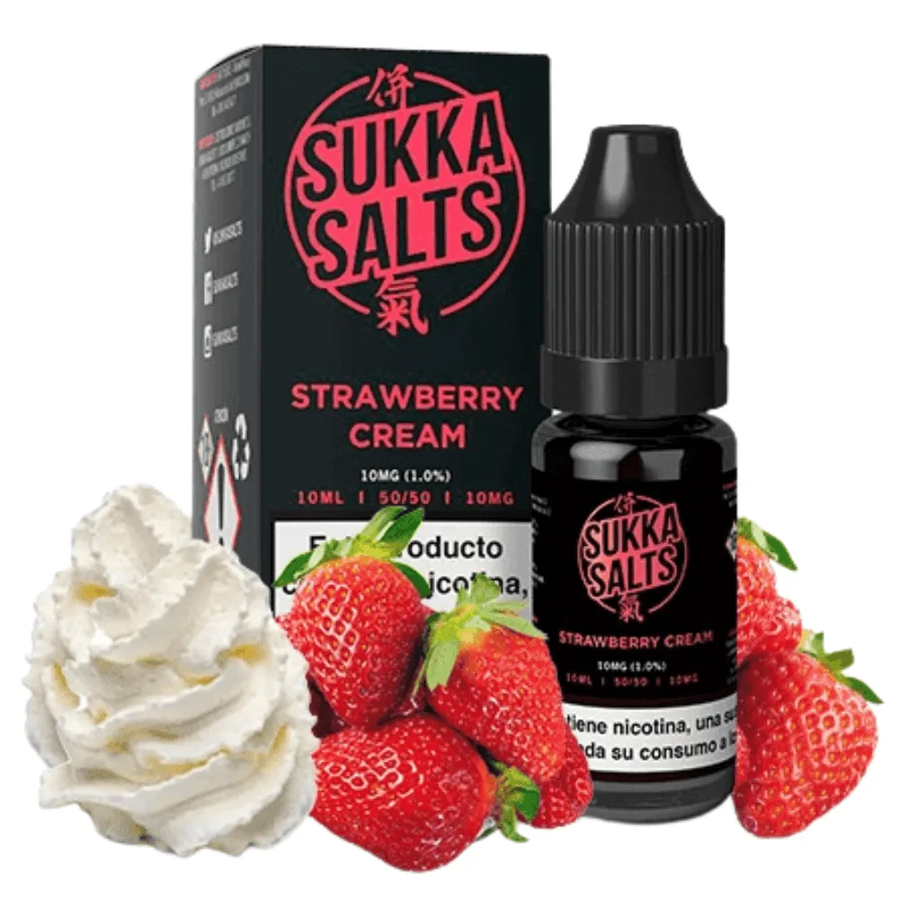 Sukka Black Salts Strawberry Cream 10ml
