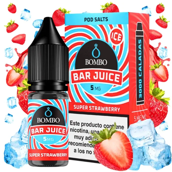 Bombo Salts Bar Juice Super Strawberry Ice 10ml