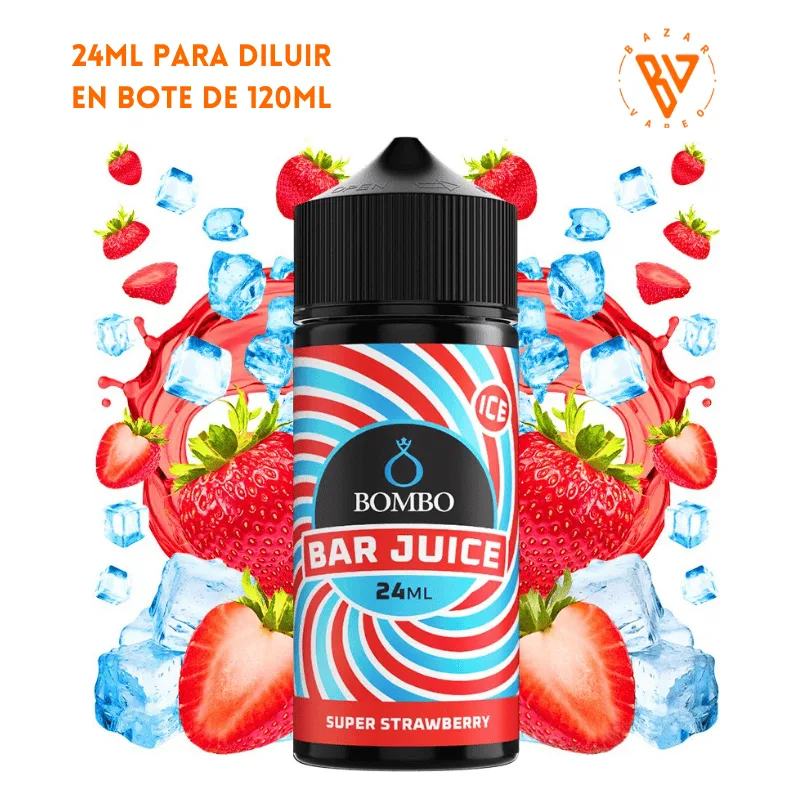 Aroma Bombo Bar Juice Super Strawberry Ice 24ml