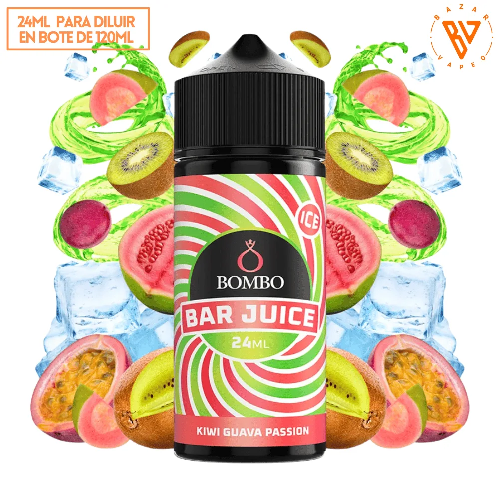 Aroma Bombo Bar Juice Kiwi Guava Passion Ice 24ml
