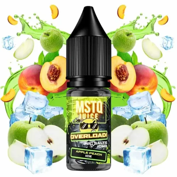 MSTQ Juice Overload Salts Apple Peach Ice 10ml