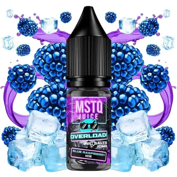 MSTQ Juice Overload Salts Blue Raspberry Ice 10ml