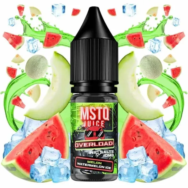 MSTQ Juice Overload Salts Melon Watermelon Ice 10ml