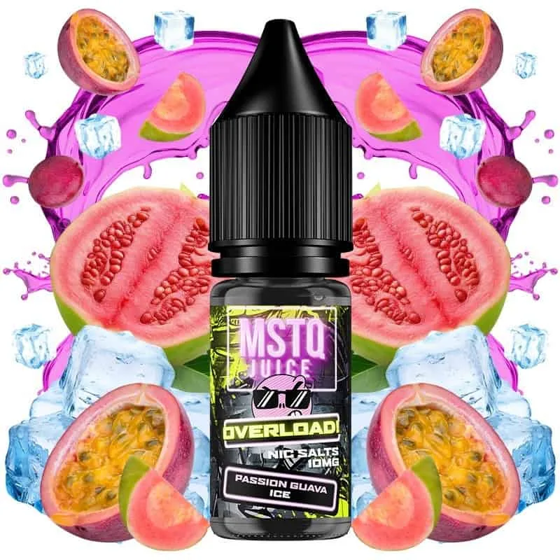 MSTQ Juice Overload Salts Passion Guava Ice 10ml