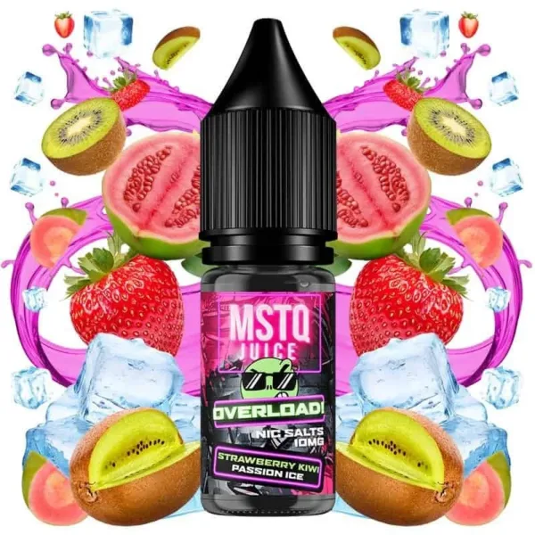 MSTQ Juice Overload Salts Strawberry Kiwi Passion Ice 10ml