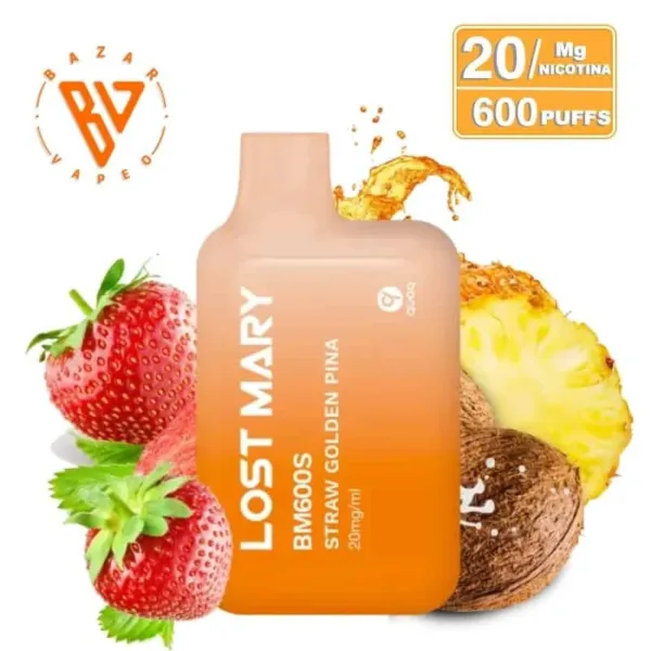 Lost Mary BM600S Straw Golden Piña