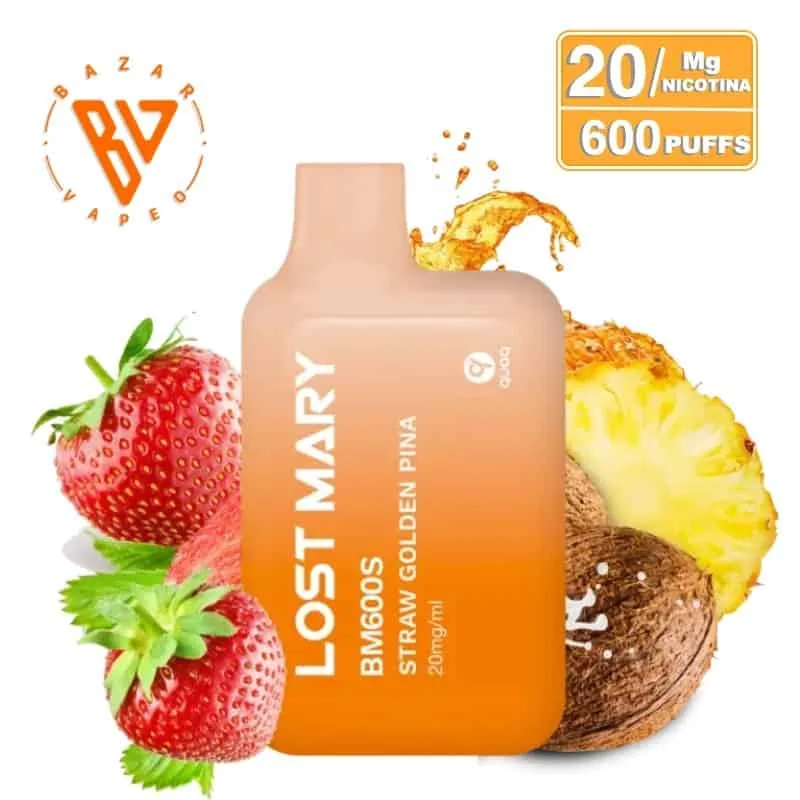 Lost Mary BM600S Straw Golden Piña