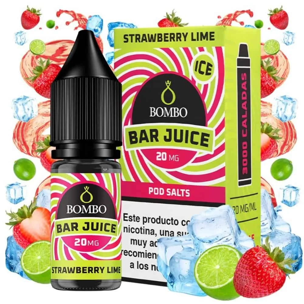 Bombo Salts Bar Juice Strawberry Lime Ice 10ml