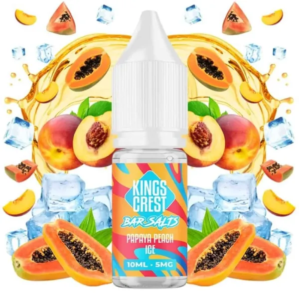 Kings Crest Salts Papaya Peach Ice 10ml