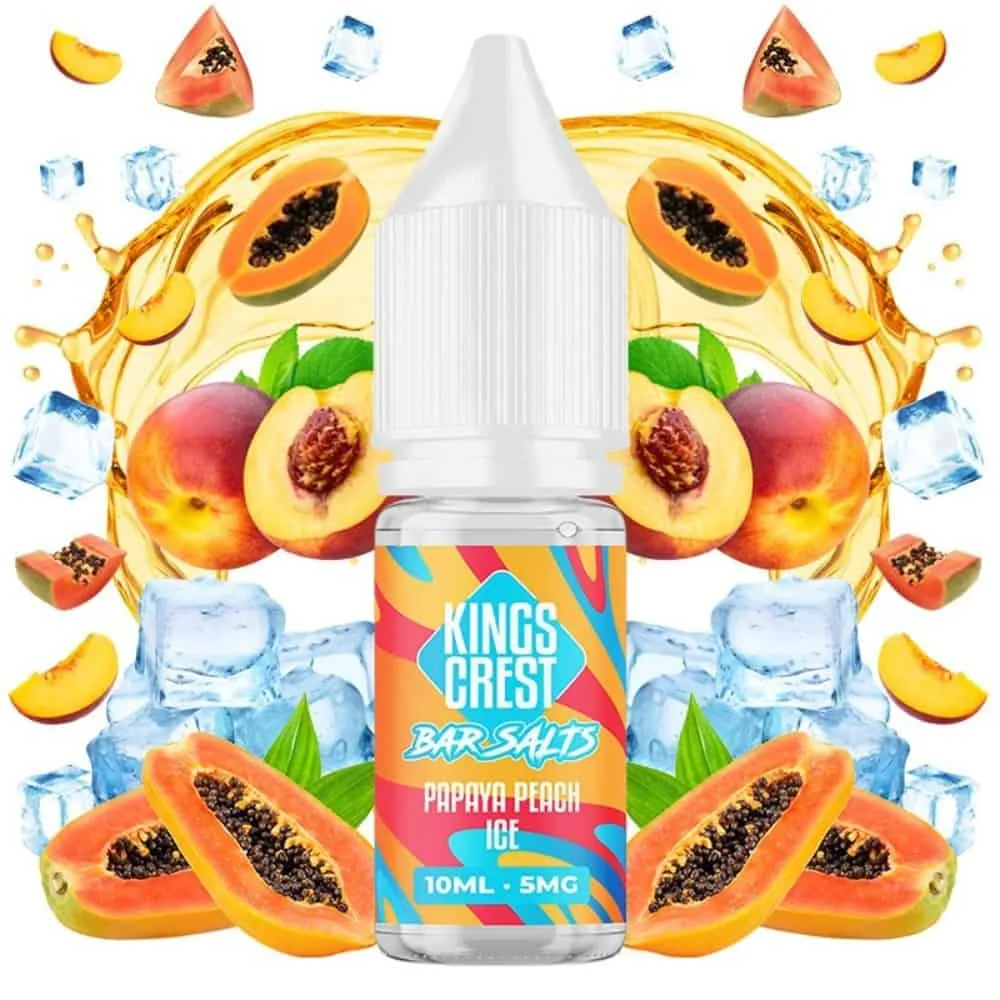 Kings Crest Salts Papaya Peach Ice 10ml