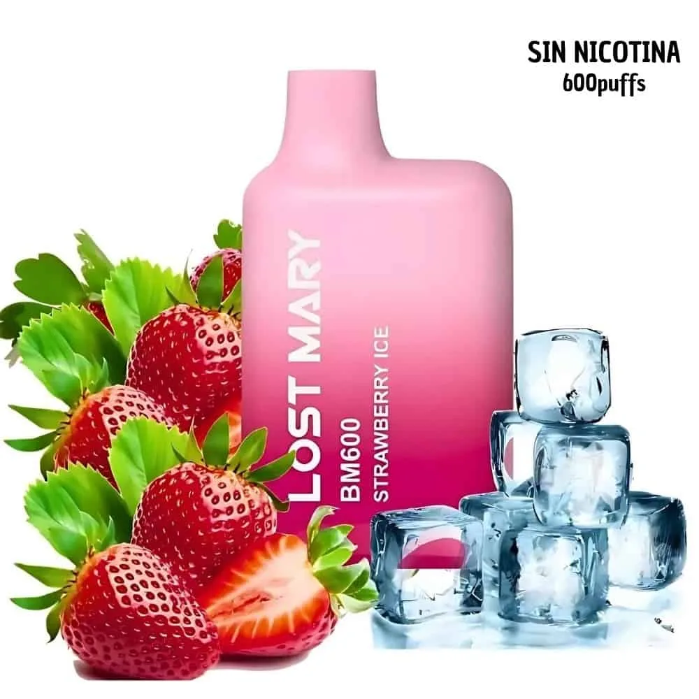 Lost Mary BM600 Strawberry Ice Sin Nicotina
