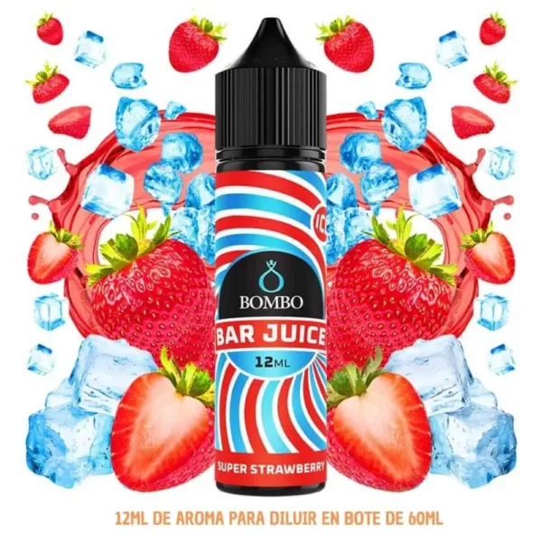 Aroma Bombo Bar Juice Super Strawberry Ice 12ml