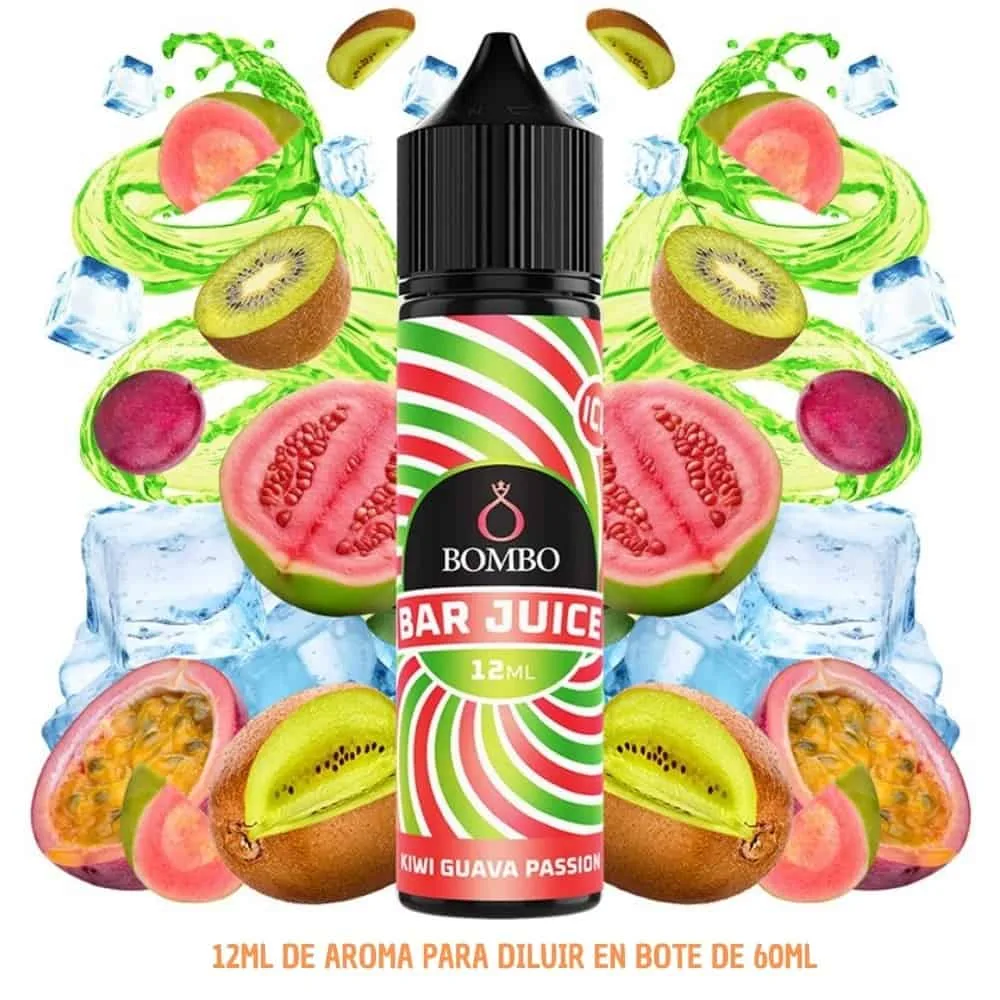 Aroma Bombo Bar Juice Kiwi Passion Fruit Guava Ice 12ml