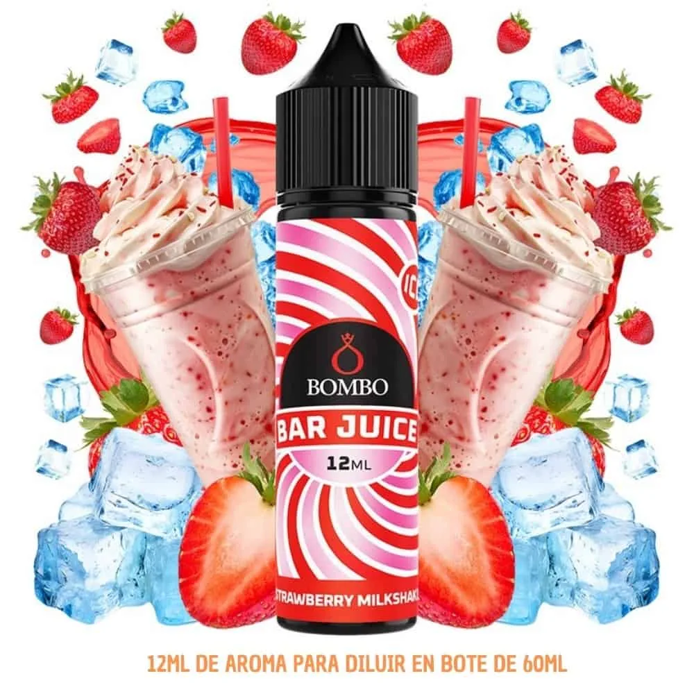Aroma Bombo Bar Juice Strawberry Milkshake Ice 12ml