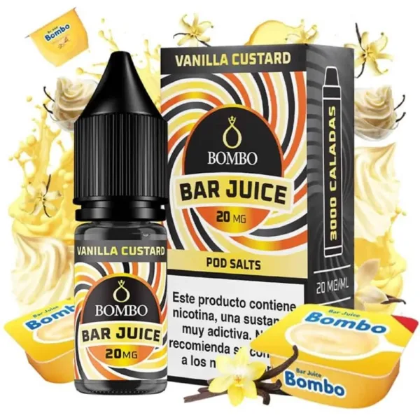 Bombo Salts Bar Juice Vanilla Custard 10ml