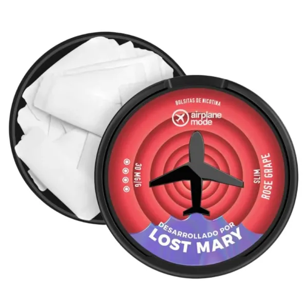 Bolsa Nicotina Lost Mary Airplane Rose Grape 30mg
