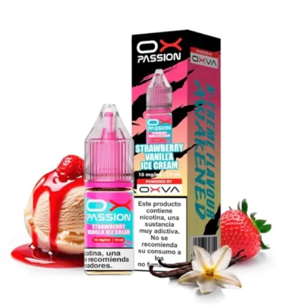 Oxva Ox Passion Salts Strawberry Vanilla Ice Cream 10ml