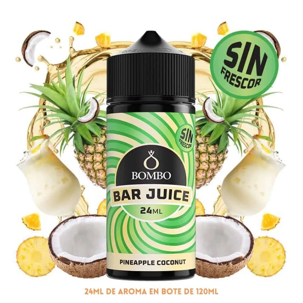 Aroma Bombo Bar Juice Pineapple Coconut Sin Frescor 24ml