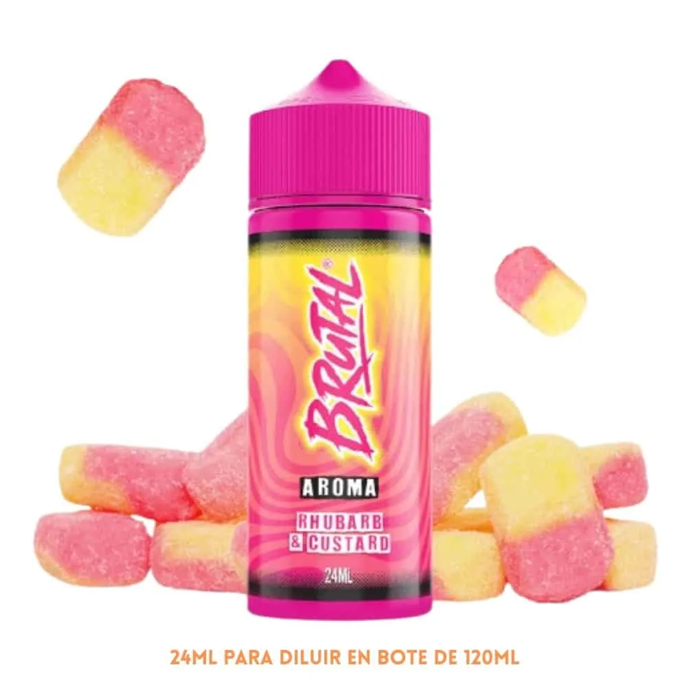 Just Juice Brutal Longfill Rhubarb And Custard 24ml