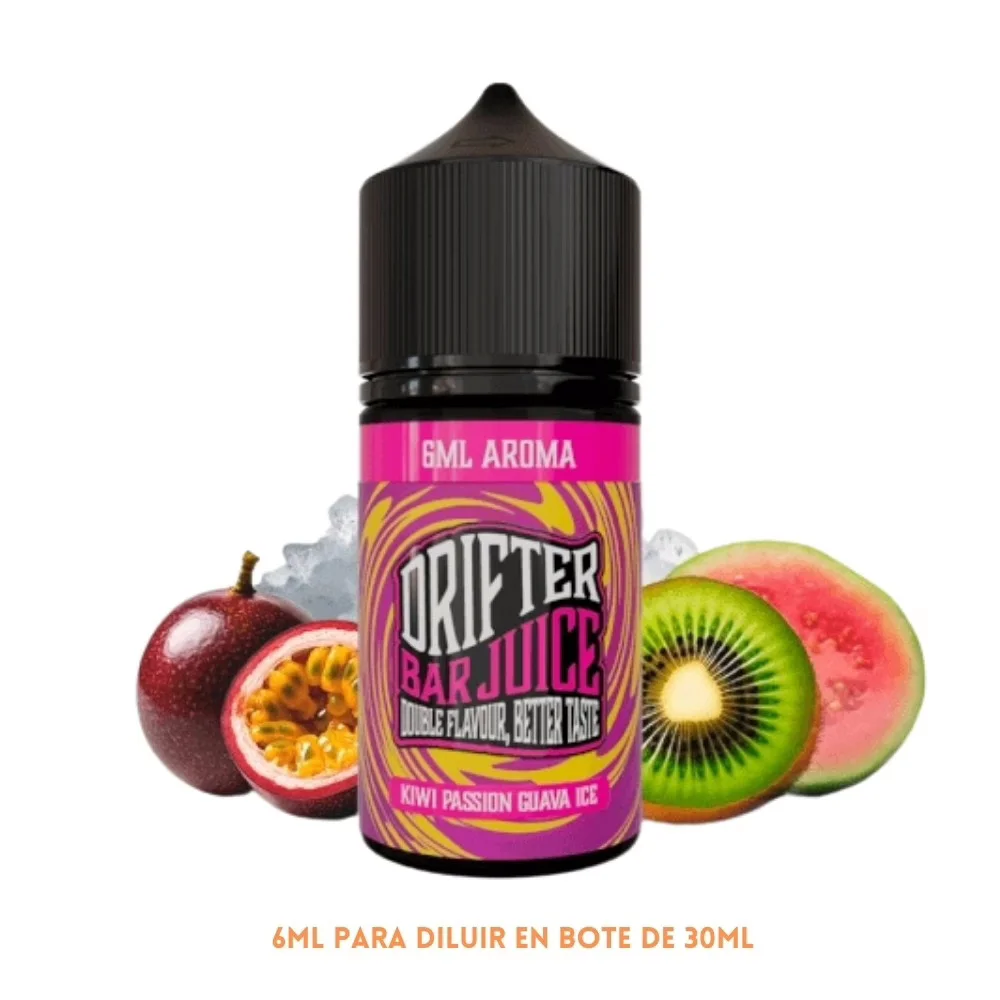 Aroma Drifter Bar Kiwi Passion Guava Ice Longfill 6/30ml